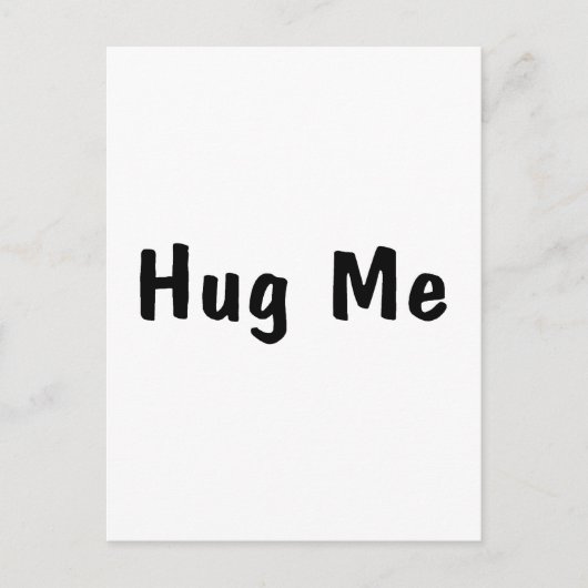 Hug me briefkaart (Voorkant)