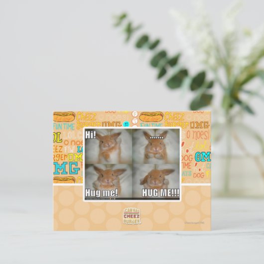 Hug me briefkaart (Staand voorkant)