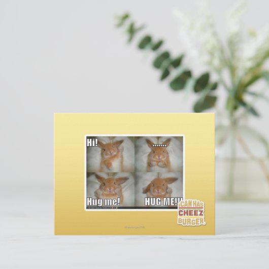 Hug me briefkaart (Staand voorkant)