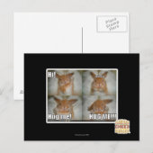 Hug me briefkaart (Voorkant / Achterkant)