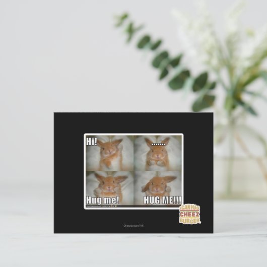 Hug me briefkaart (Staand voorkant)