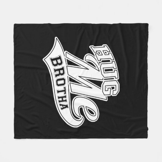 Hug me Brotha Fleece Deken (Voorkant (Horizontaal))
