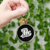Hug me Brotha op Black Sleutelhanger (Hand)