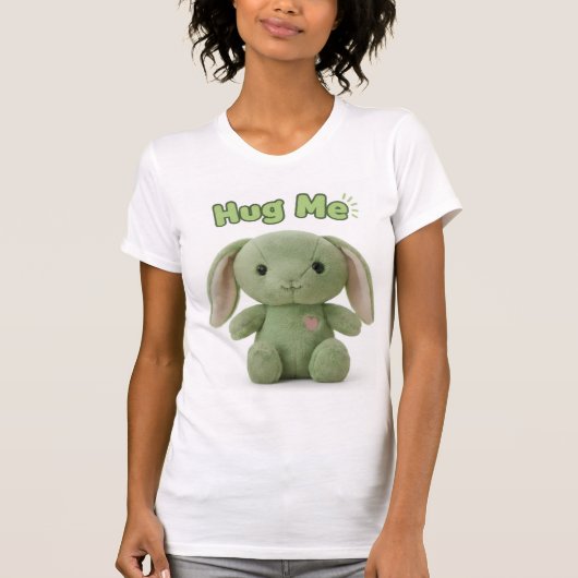 Hug Me Bunny Slim Fit Tee T-shirt (Voorkant)