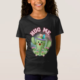 Hug me Cactus Funny Cozy Apparel for Kids T-Shirt