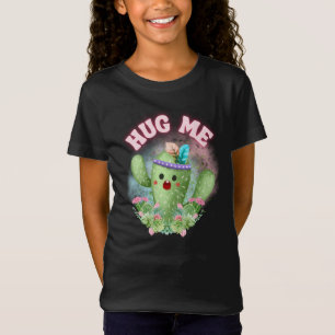 Hug me Cactus Funny Cozy Apparel for Kids T-Shirt