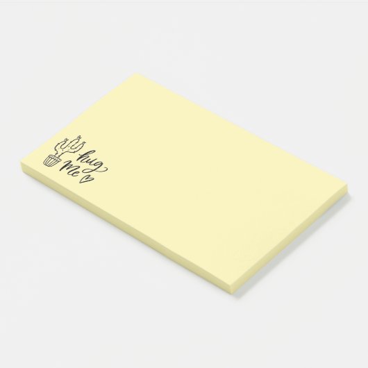 Hug Me Cactus Notities Post-it® Notes (Schuin)