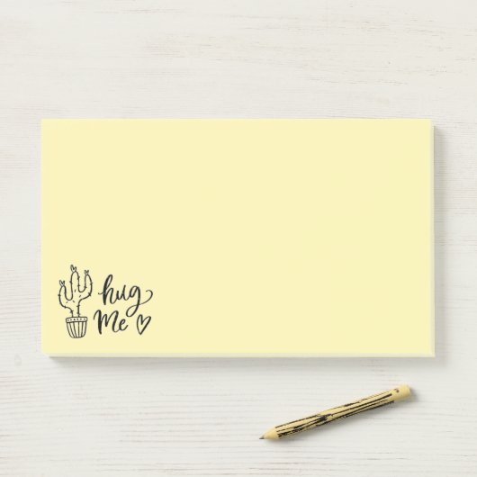 Hug Me Cactus Notities Post-it® Notes (Op bureau)