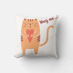 Hug me Cat Funny Kussen