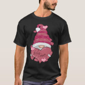 Hug me Cute Valentines Day Gnome with huge Heart T-shirt (Voorkant)