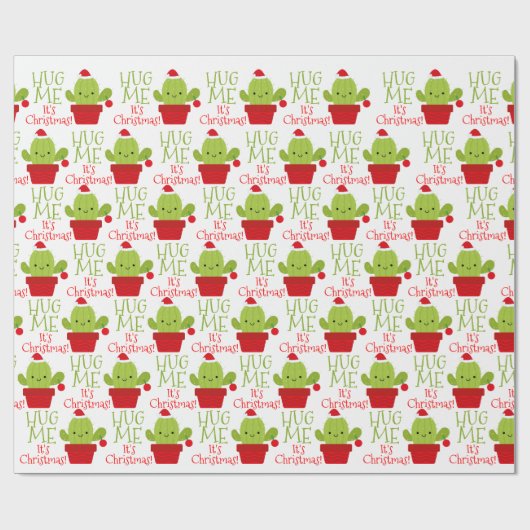 Hug me dat het kerstpapier is cadeaupapier (Vlak)