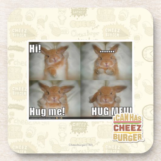 Hug me drankjes onderzetter (Voorkant)