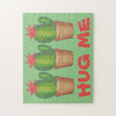Hug me Green Cactus Cacti Cactuses Potlood Plant Legpuzzel (Verticaal)