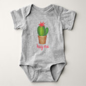 HUG ME Green Prickly Cacti Funny Plant Romper (Voorkant)