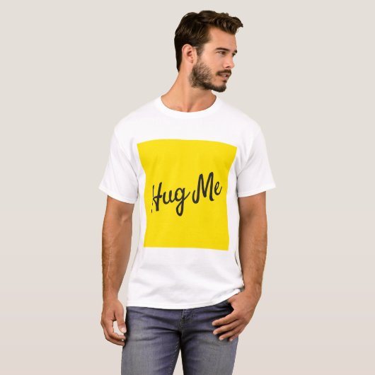 Hug me Mannen T-shirt (Voorkant volledig)
