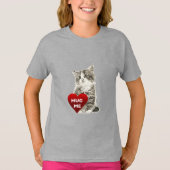 Hug me - Meisjes' Basic T-Shirt (Voorkant)