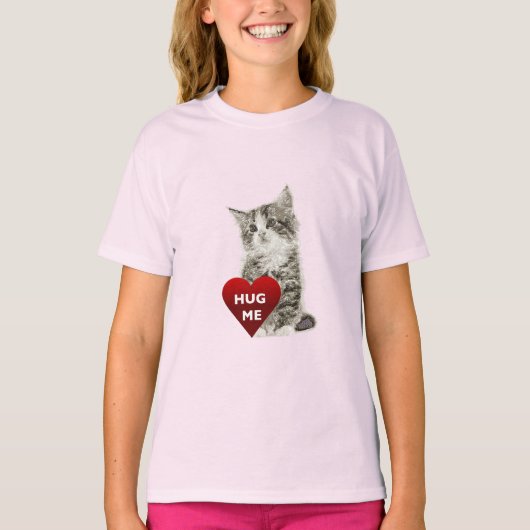 Hug me - Meisjes' Basic T-Shirt (Voorkant)