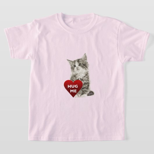 Hug me - Meisjes' Basic T-Shirt (Laagn)