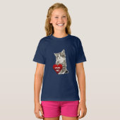 Hug me - Meisjes' Basic T-Shirt (Voorkant volledig)