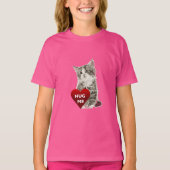 Hug me - Meisjes' Basic T-Shirt (Voorkant)