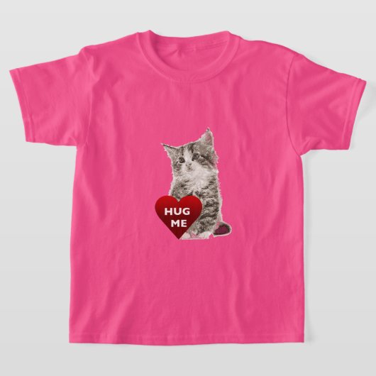 Hug me - Meisjes' Basic T-Shirt (Laagn)