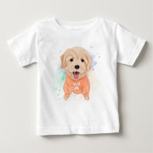 Hug me Puppy Baby T-Shirt (Voorkant)