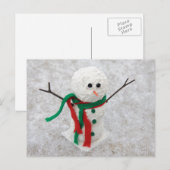 Hug me Snowman Briefkaart (Voorkant / Achterkant)