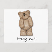 Hug me Teddy Bear Briefkaart (Voorkant)