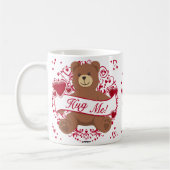 Hug me! Valentijnsdag Teddy Bear Koffiemok (Links)