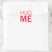 Hug me vierkante sticker (Tas)