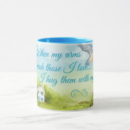 Hug met mijn gebeden 11 oz Ringer Mok