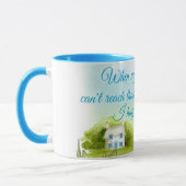 Hug met mijn gebeden 11 oz Ringer Mok (Links)