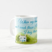 Hug met mijn gebeden 11 oz Ringer Mok (Voorkant links)