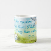 Hug met mijn gebeden 11 oz Ringer Mok (Center)