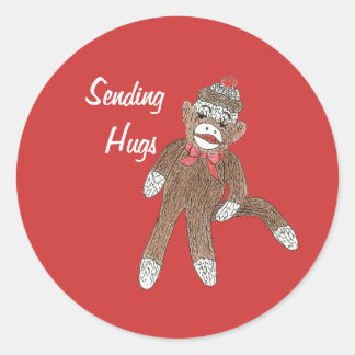 Hug Monkey Sticker