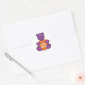 Hug more Teddy Bear Ronde Sticker (Envelop)