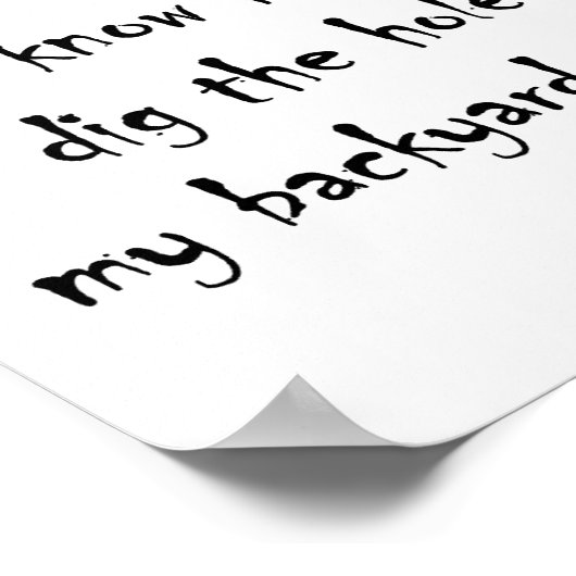 Hug People I Hate Funny Poster (Hoek)