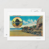 Hug Point op Cannon Beach en Haystack Rock Briefkaart (Voorkant / Achterkant)