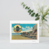 Hug Point op Cannon Beach en Haystack Rock Briefkaart (Staand voorkant)