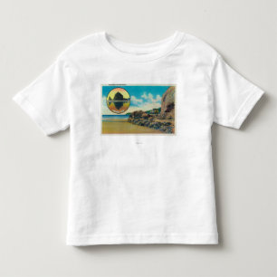 Hug Point op Cannon Beach en Haystack Rock Kinder Shirts