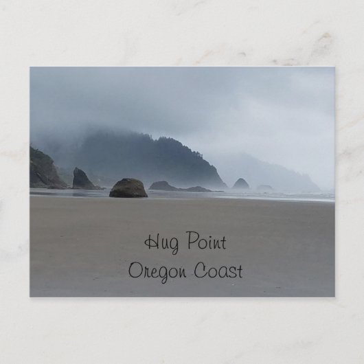 Hug Point Oregon Coast Beach-kaart Briefkaart (Voorkant)