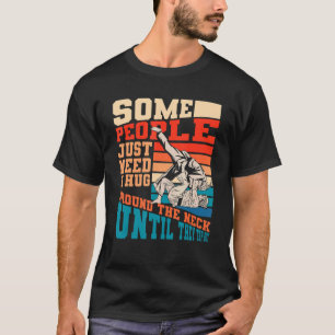 Hug rond de nekkrap uit Bjj Braziliaanse Jiu Ji T-shirt