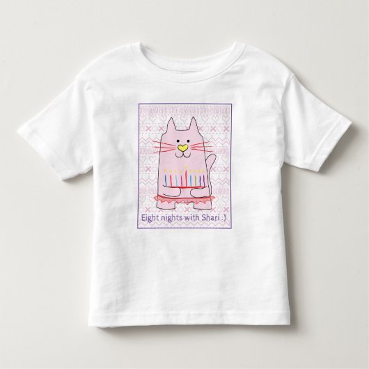 "Hug Sameach" GIRLS Ruffle T-Shirt (Voorkant)