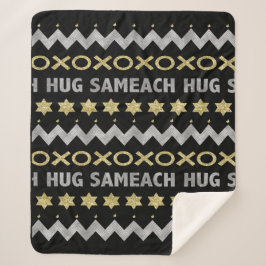 Hug Sameach Sherpa Hanukkah Blanket/medium Deken
