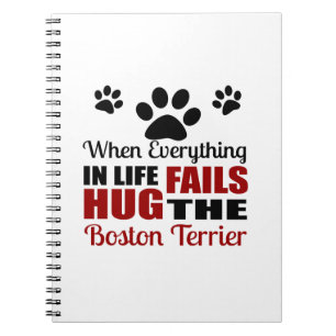 Hug The Boston Terrier Dog Notitieboek