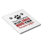 Hug the Brussels Griffon Dog Notitieblok (Schuin)