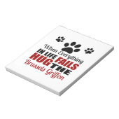 Hug the Brussels Griffon Dog Notitieblok (Linkerzijde)
