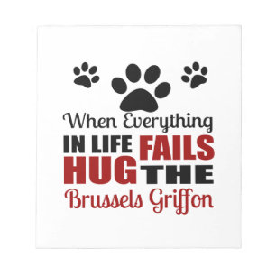 Hug the Brussels Griffon Dog Notitieblok