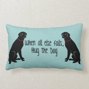 "Hug the Dog"-Sierkussen Kussen