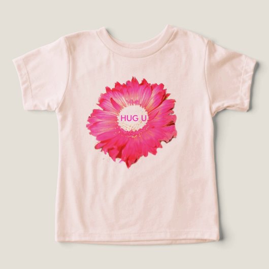 Hug U Pink Fuchsia Gerber Daisy (Design voorkant)